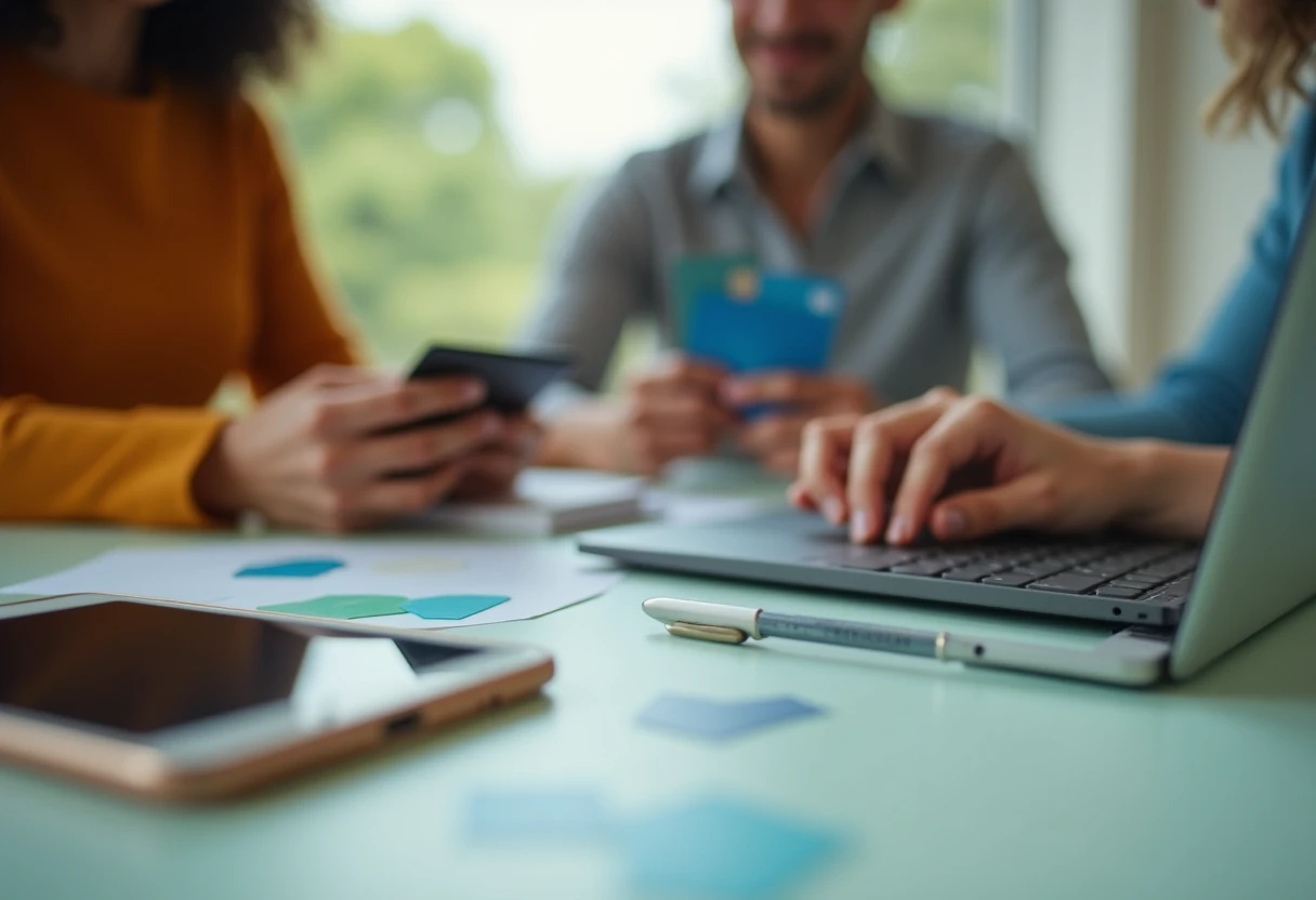 Discussing credit card options